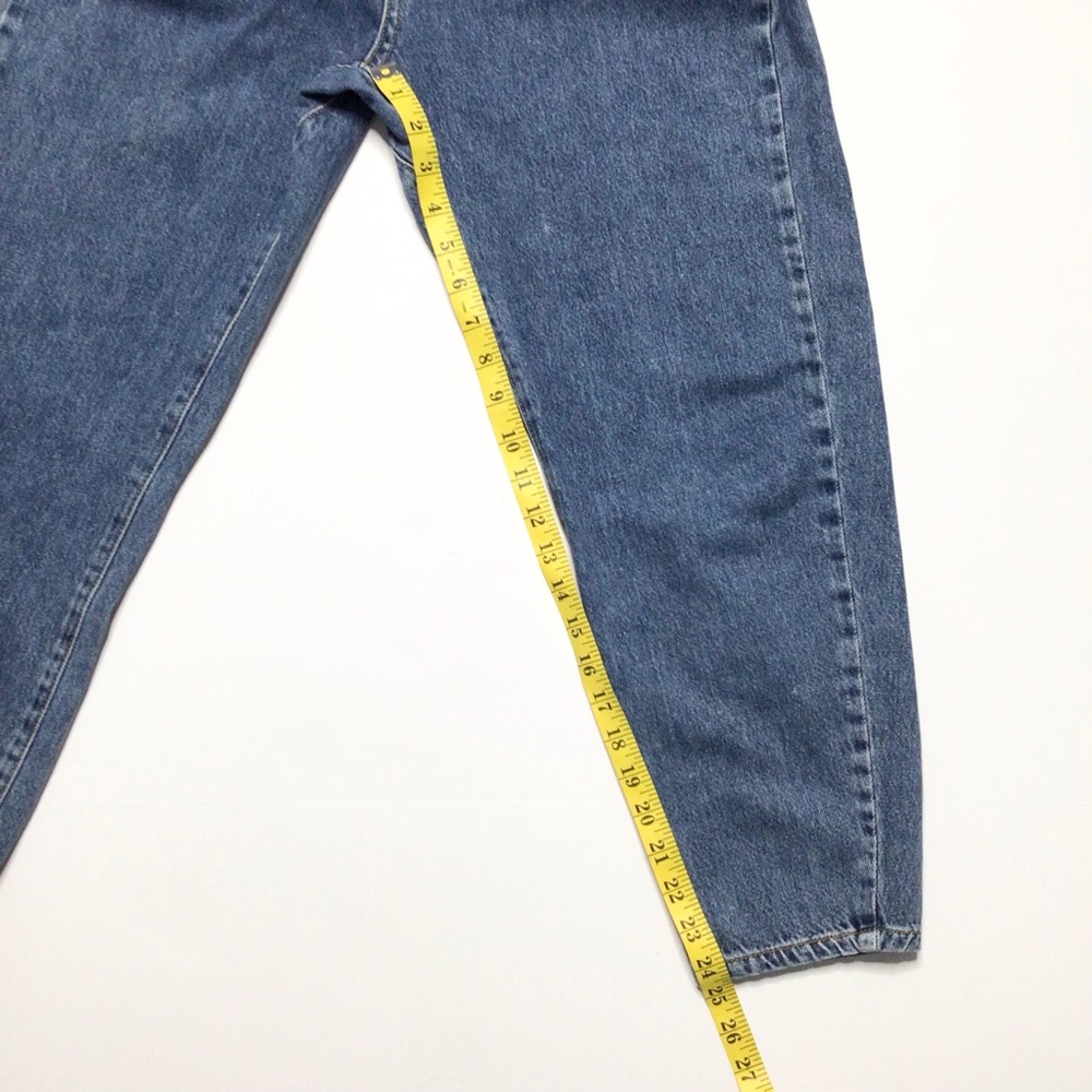 Zara High Rise Paper Bag Waist Denim Jeans Size 4 - Picture 10 of 12